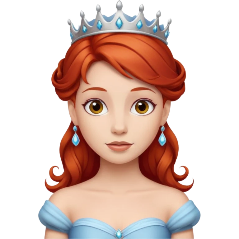 Princess iPhone emoji but red haired emoji