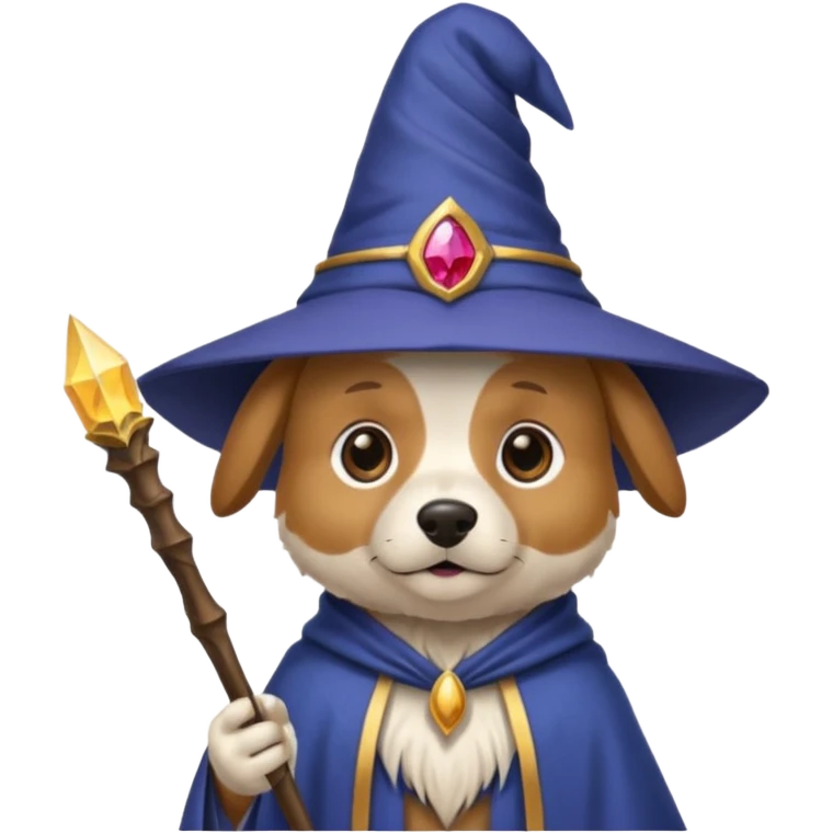 Dog wizard emoji