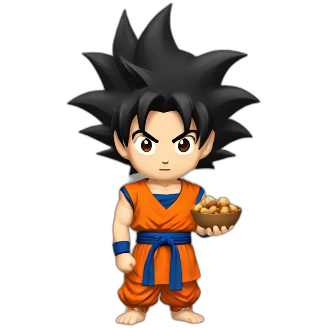 goku holding nuts emoji