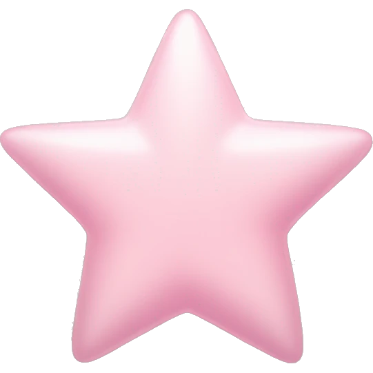 Light pink star detailed emoji