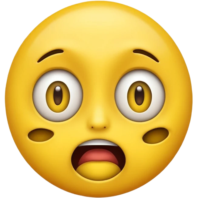 freaky emoji with distorted face emoji