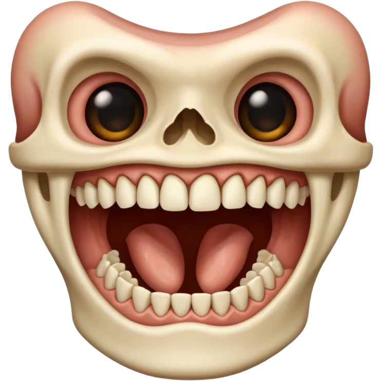 A jaw. Just a jaw, like the body part.  emoji