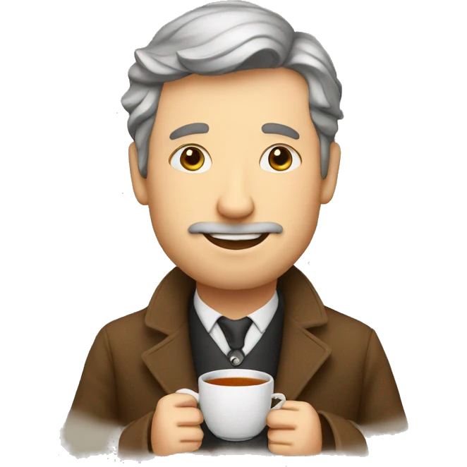 Englishman with cup of tea emoji