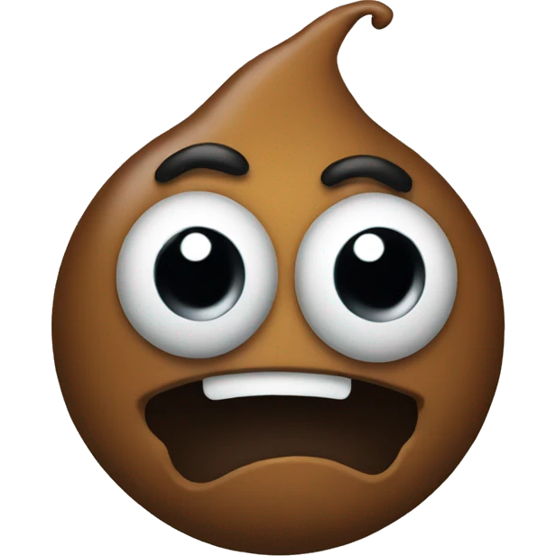 Freaky poop emoji emoji