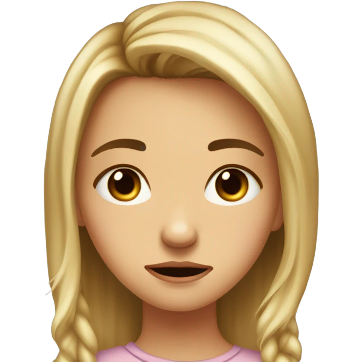 Crying girl emoji