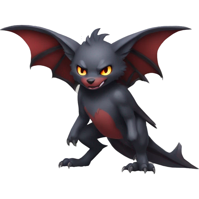 Bat-Litten-Zoroark full body emoji