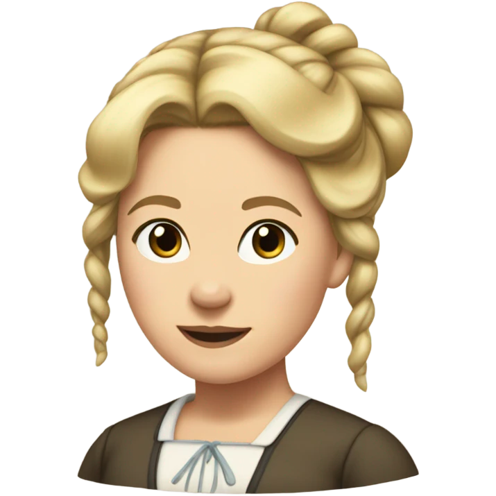 Caroline ingalls blonde hair in bun emoji