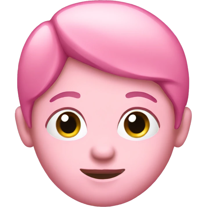 Pink head emoji