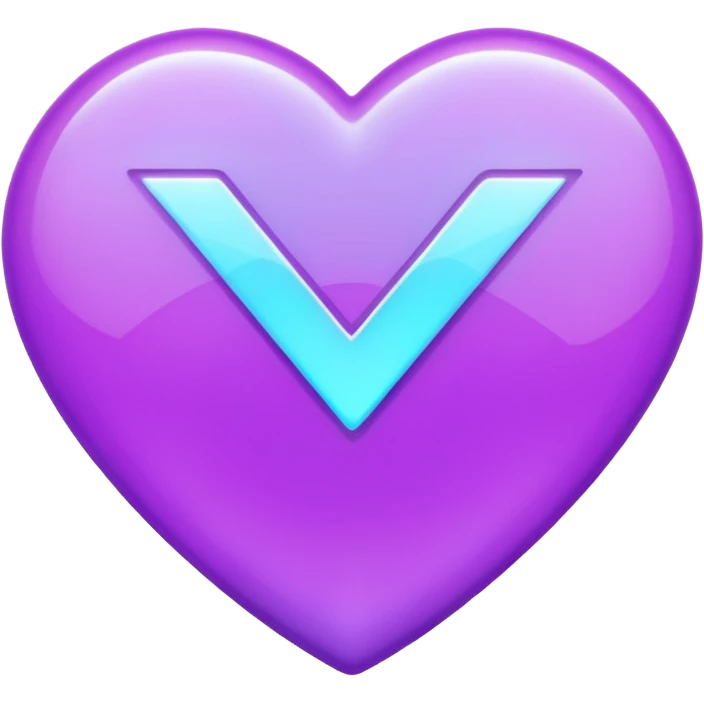 holographic purple checkmark emoji