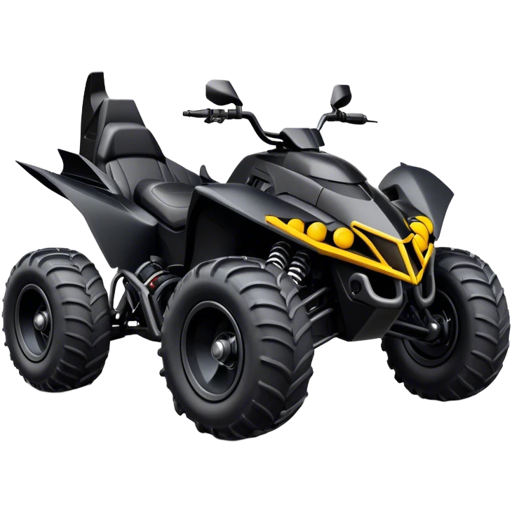 batmobile atv raptor 700 with a smile emoji