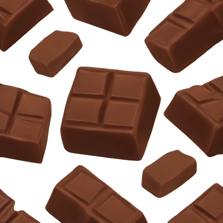 pack of chocolate emoji