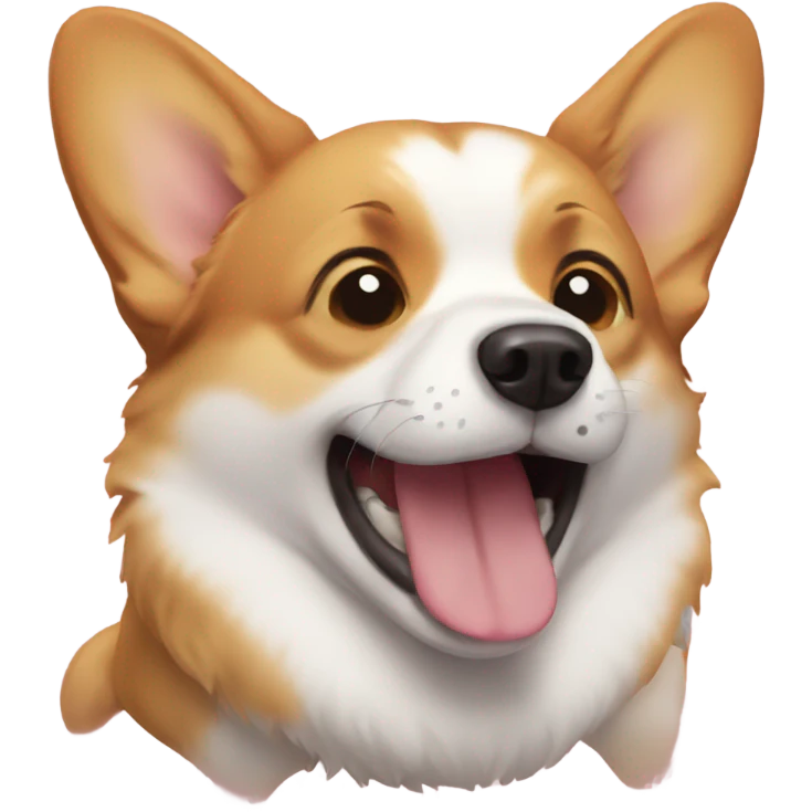 corgi crying emoji