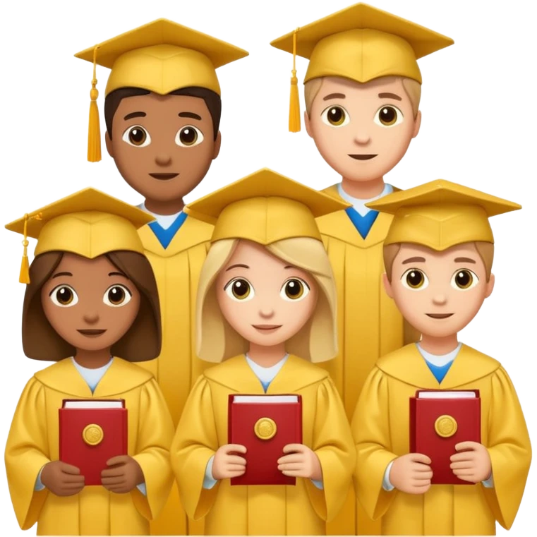 sobre manila amarillo - foto de graduandos emoji