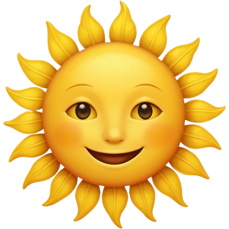 smiling sun emoji emoji