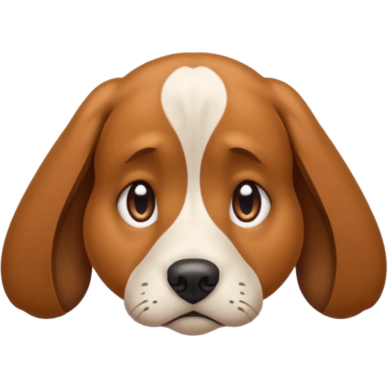 Sad dog emoji