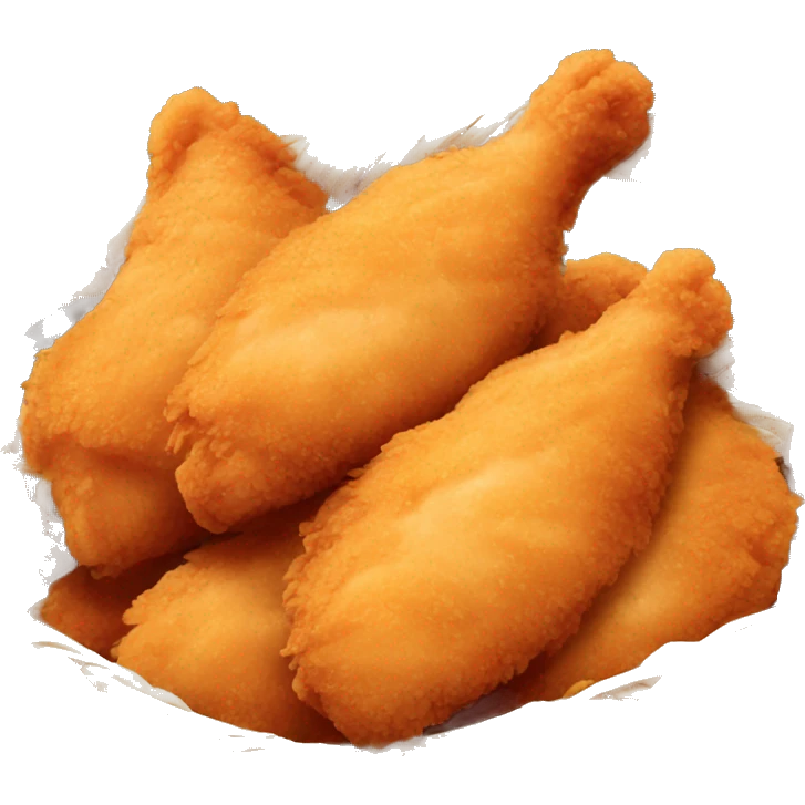 Chicken tenders in a basket  emoji