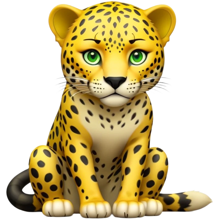 cinematic-jaguar-realistic-full-body-sitting-emoji,-sleek-powerful-frame-poised-for-action,-yellow-fur-adorned-with-bold-black-rosettes,-head-tilted-dramatically,-piercing-green-eyes-locked-onto-its-prey,-simplified-yet-realistic-focused-features,-highly-detailed,-glowing-with-an-almost-sarcastic-glow emoji
