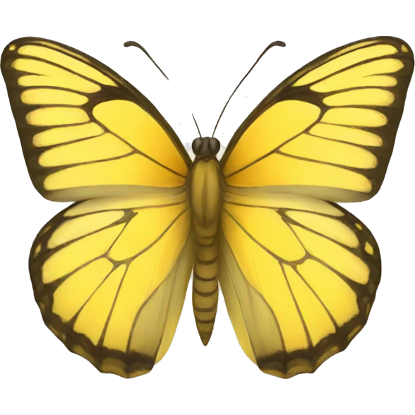Yellow butterfly emoji