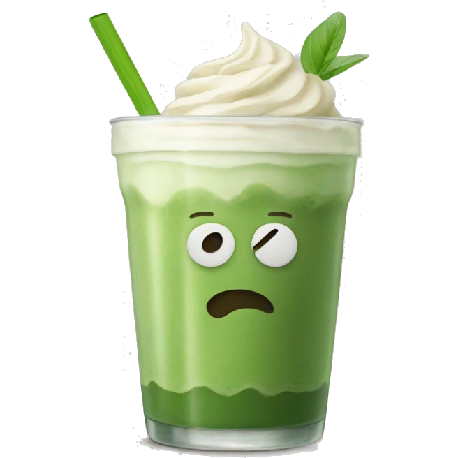 iced matcha latte emoji