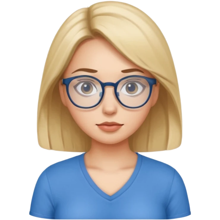 girl naked with eye glasses and boobs emoji