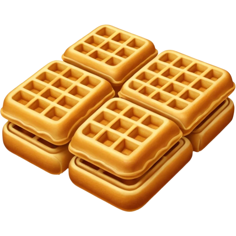 Crunchy waffle rolls emoji