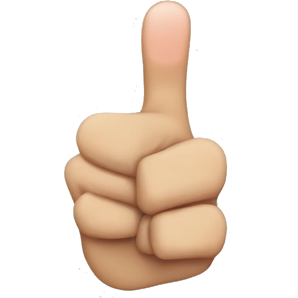 fake thumb emoji
