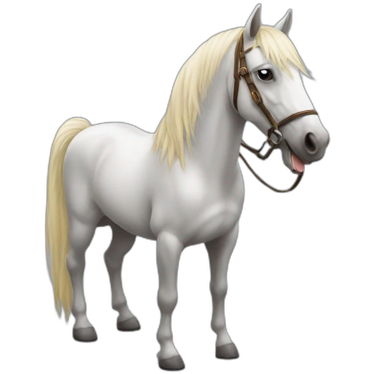 Cheval sur chat emoji