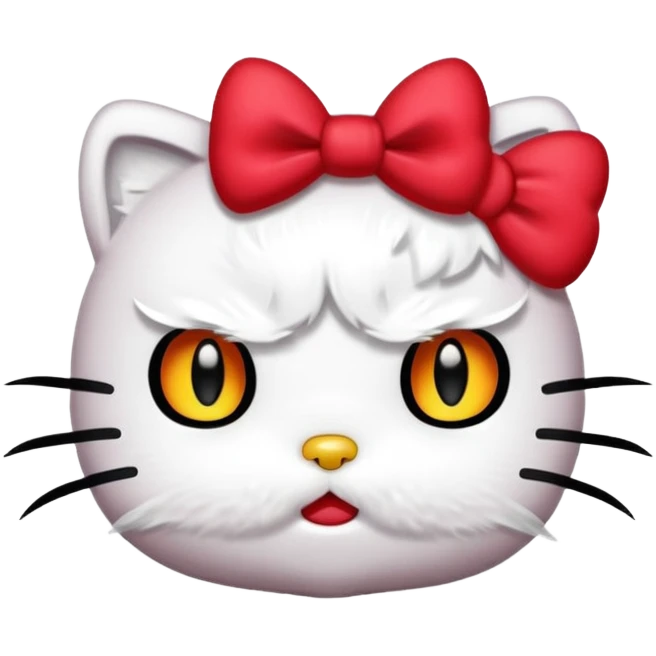 Angry hello kitty  emoji
