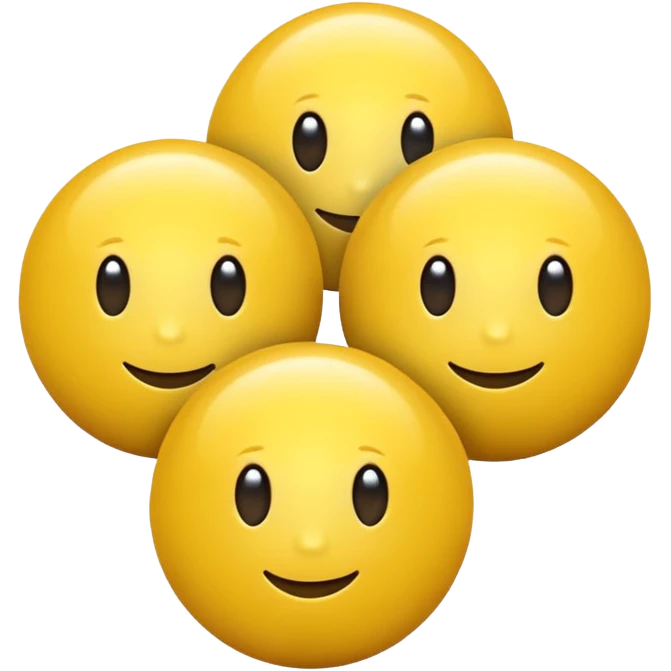 Yellow shiny balls emoji
