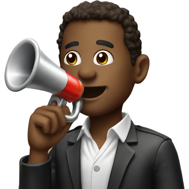 air horn classic black emoji