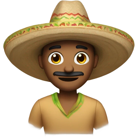 Me in a sombrero emoji