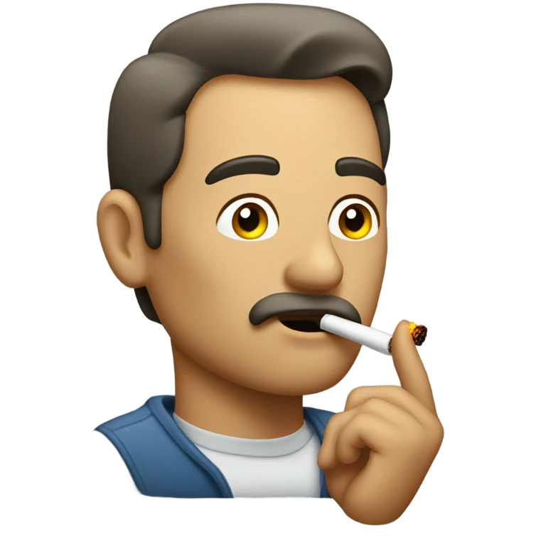 Guy smoking emoji