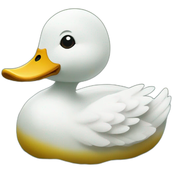 the duck is swimming emoji