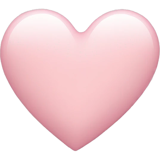 Light pink heart  emoji