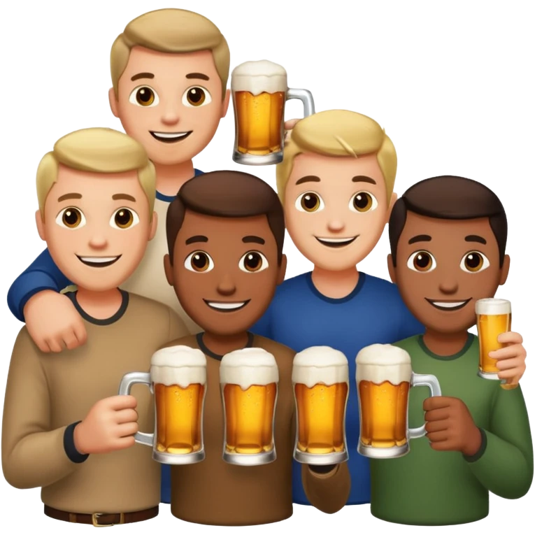 Männer mit Bier emoji