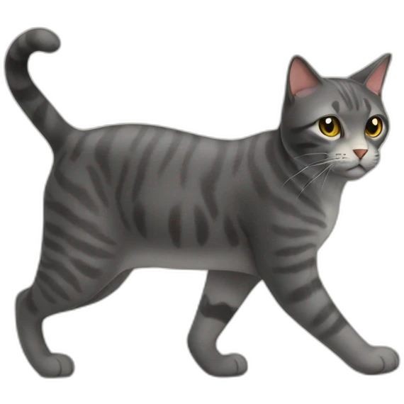 Walking cat emoji