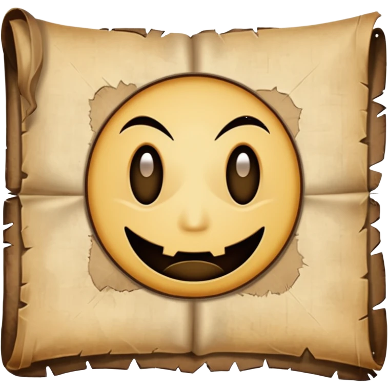 Text KIEDY VAMPA? written on old pergamin emoji