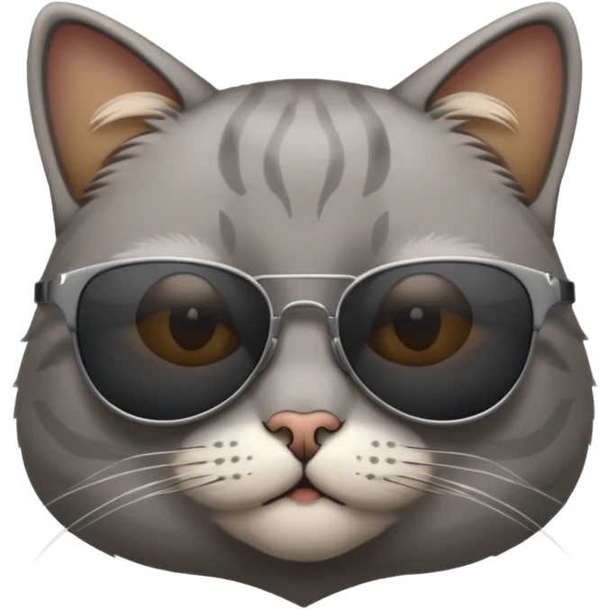 Cat wearing sunglasses emoji