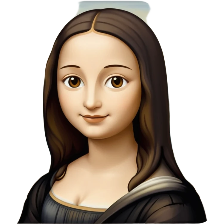Mona Lisa painting emoji