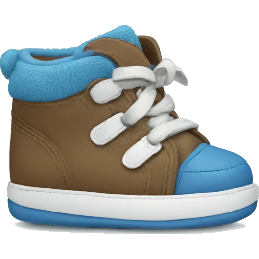 Pair of shoes for a baby boy emoji