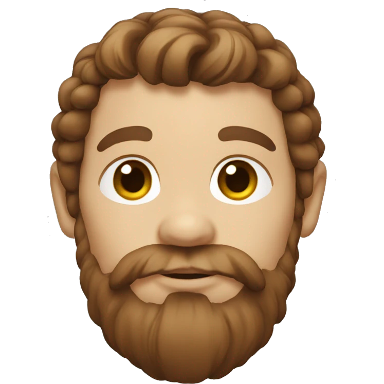 dwarf with brown hair and light highlights emoji