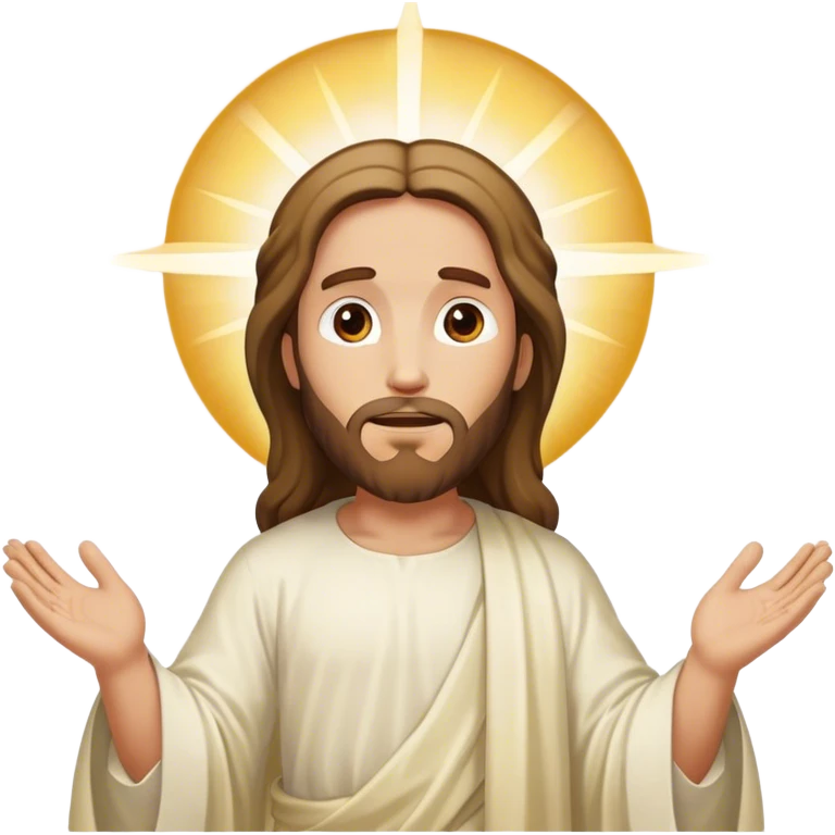Jesus descending from heaven emoji