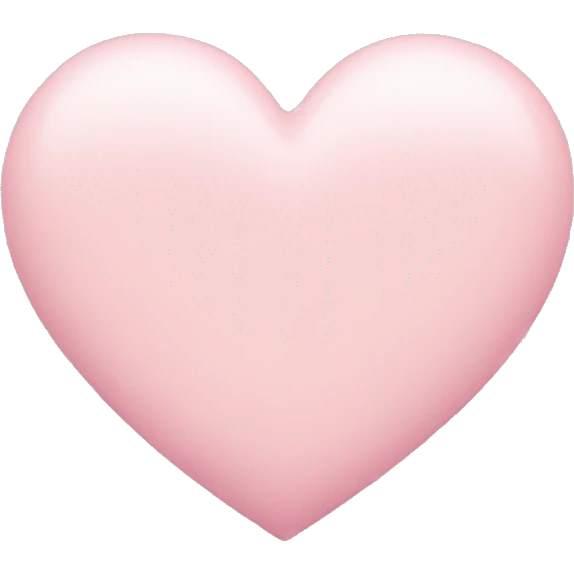pastel pink heart emoji