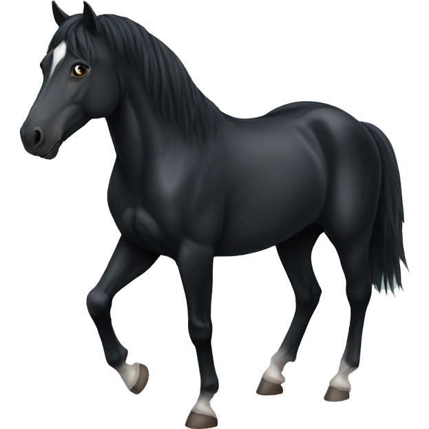 black horse  emoji
