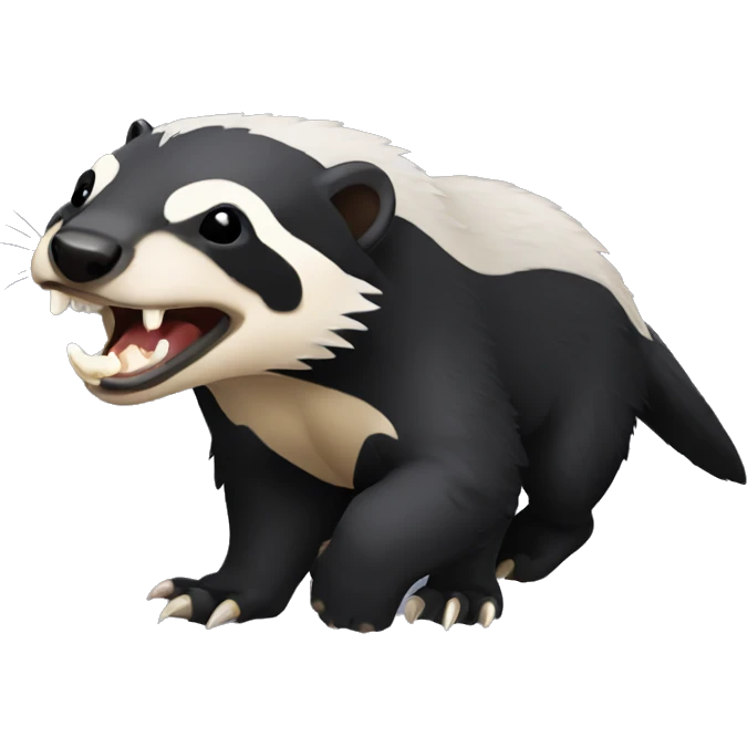 Honey Badger baring teeth emoji