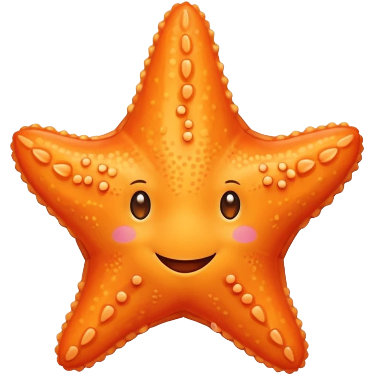 starfish that is smiling and blushing  emoji