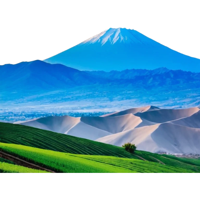 یک دختر با موی فر در حال گوش دادن آهنگ با هدفون آبی emoji