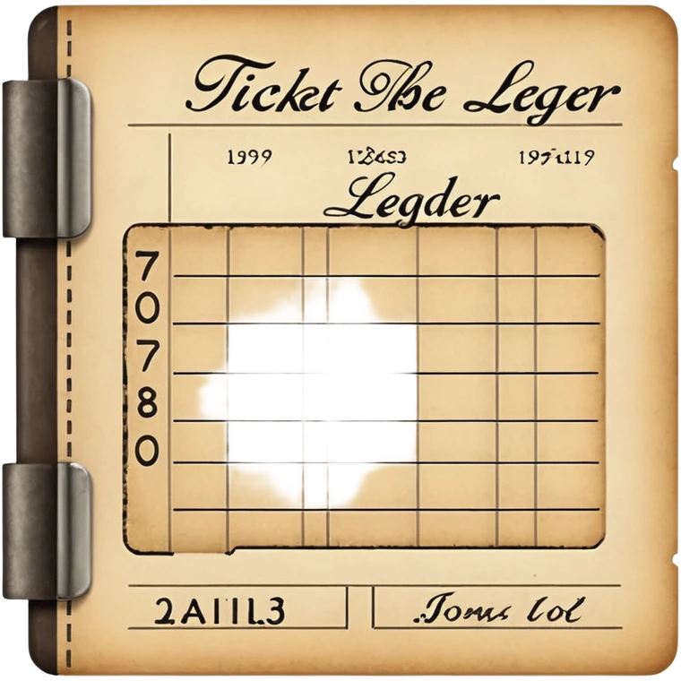 ticket ledger emoji