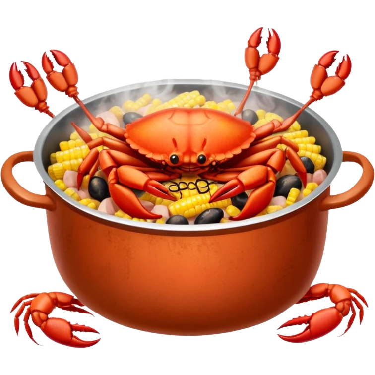 Cajun crab seafood boil emoji