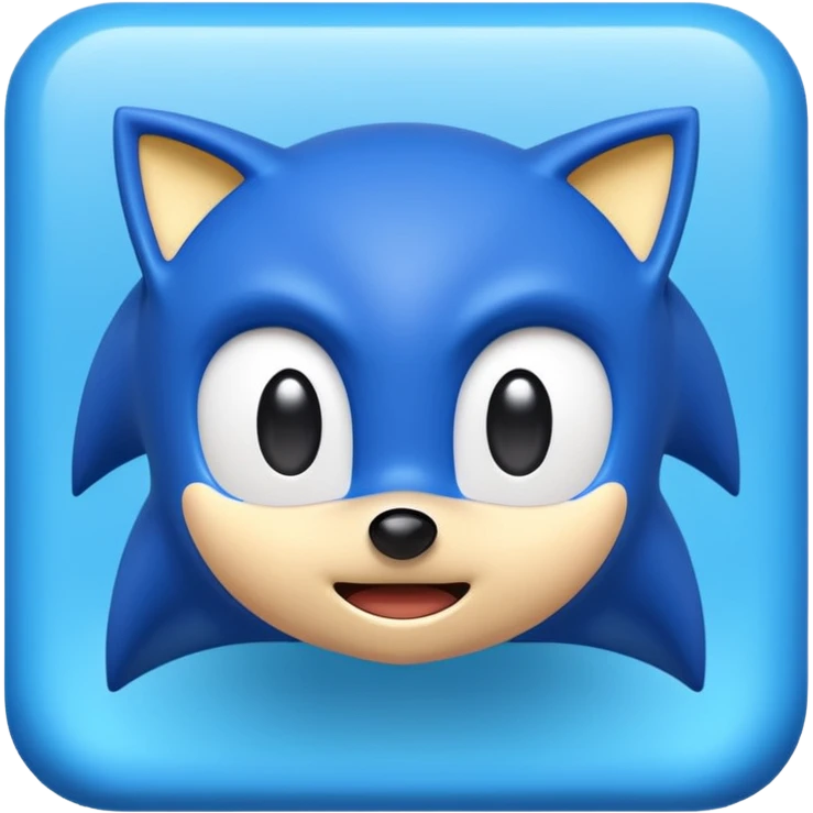 blue square sonic emoji